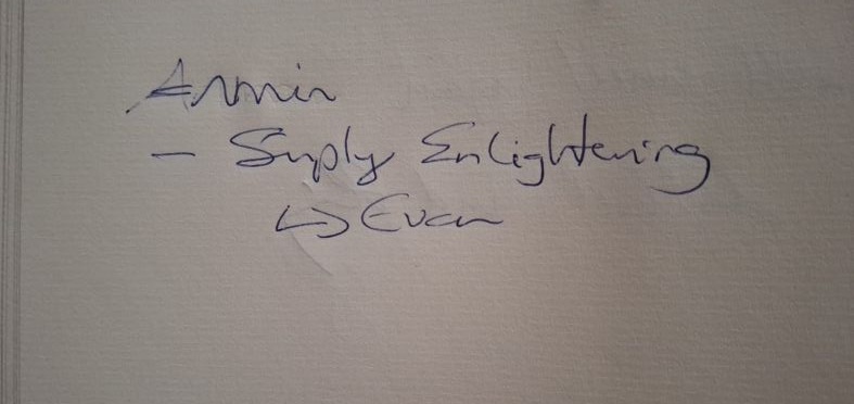 Guestbook entry